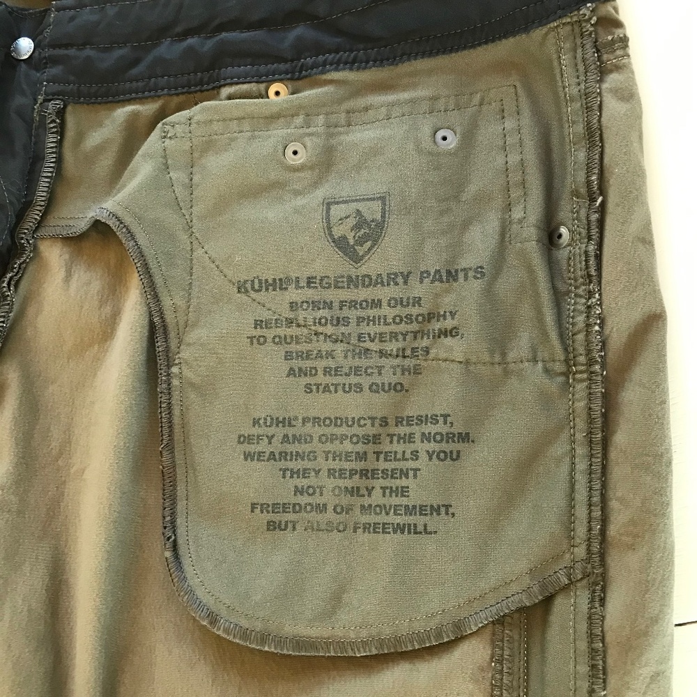 GORPCORE 🔥KUHL RADIKL KLASSIK OLIVE  PANTS 34 X 32 - Picture 12 of 15